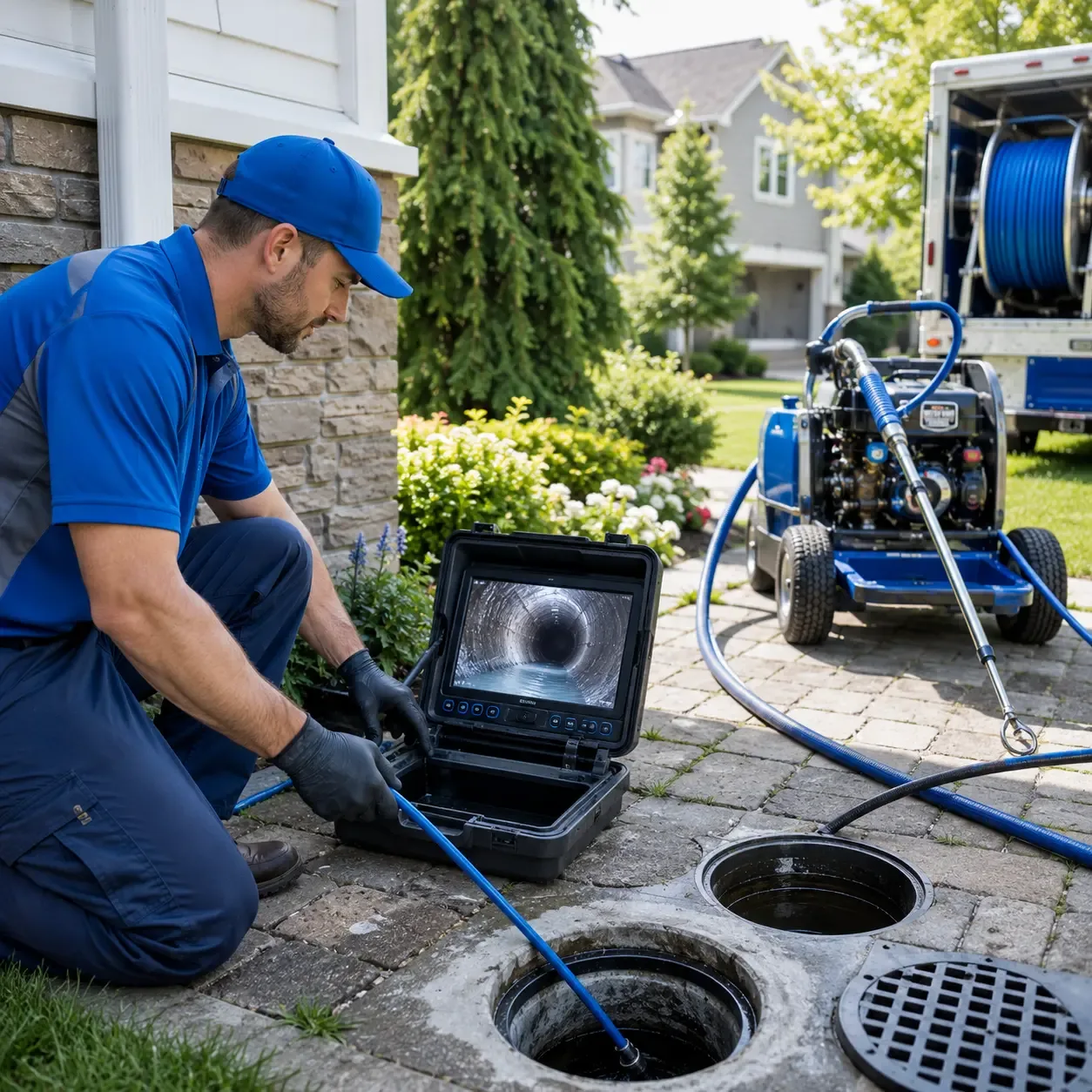 Outdoor drain cleaning professionals serving Manchester, MA
